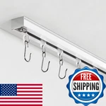 Ceiling Curtain Track, With Roller Hooks, 6FT - 9FT Mounte New. Price: $84.89.