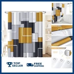 Bttn Geometric Cloth Shower Curtain - 36 X 72 Small Narrow Set... New. Price: $19.45.
