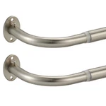 2 Pack Curtain Rods, Room Darking Wrap Around Single Window 3/4 Inch Tele... New. Price: $52.82.