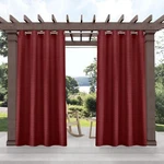Exclusive Home Delano Heavyweight Textured Indoor/outdoor Grommet Top Curtain New. Price: $42.04.