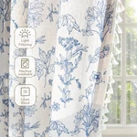 Window Curtain Linen 63 Inch Floral Grommet 2 Panel Light Filtering Farmhouse New. Price: $34.99.