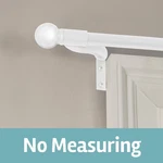Zenna Home Smart Rods 48" - 120" Adjustable Wall Mount Caf Window Curtain New. Price: $41.66.