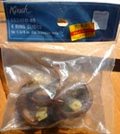 (4) Vintage Kirsch Walnut Finish Traverse Rings Slides For 1-3/8" Rods Carrier New. Price: $7.85.