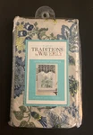 Waverly Navarra-porcelain Scallop Window Valance 52X16" Chinoiserie Blue Floral New. Price: $20.00.