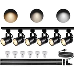 Bravsekai Led White Track Lighting Kit 3CCT 10W Lights 3000K/4000K/6000K New. Price: $184.47.