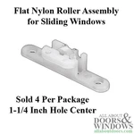 Roller Assembly (flat) - Sliding Windows, Nylon New. Price: $5.32.