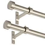 2-PACK Curtain For Windows 48-84",ADJUSTABLE Rods With Pre... New. Price: $57.05.