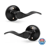 Knobwell 5 Set Black Interior Handles Wave Design Classic Dummy Doorknobs New. Price: $116.36.