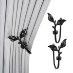 Suq Ome 1 Pair Of Leaf Shaped Curtain Holdbacks Metal Side Holders ... New. Price: $32.79.