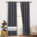 Ryb Home Soundproof Curtains Inches - 3 52"W X 84"L (pack 2), Grey New. Price: $120.99.