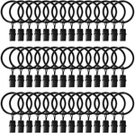 42 Pack Curtain Rings With Clips 1.26" Interior Diameter,metal Drapery New. Price: $12.31.