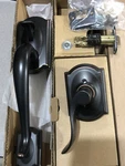 Schlage FE285 Acc 716 Camelot Handleset Interior Lever Aged Bronze Lh New. Price: $59.95.