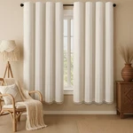 Xoguibo Boho Blackout Curtains 72 Inches Long Beige Linen Blend Panels With New. Price: $67.23.
