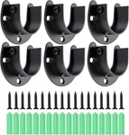 Wardrobe Closet Rod 6 Pack Pole Brackets For Wall With Screws, St New. Price: $18.95.