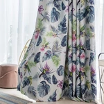 Vogol Room Darkening Window Curtains 84 Inches Long, Colorful Tropical Plants... New. Price: $62.40.