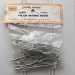 Vintage Sears 14 Curtain Drapery Pin On Heading Hooks Nip New. Price: $9.99.