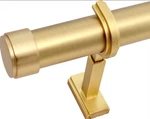 Blasthome Non-adjustable Luxury Curtain Rod, 11 Foot Brushed Gold Single New. Price: $69.49.