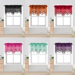 1PC Waterfall Sheer Valance Scalloped Wave Edge Rod Pocket 55" X 18" New. Price: $11.00.