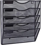 Easepres 5 Pocket Mesh Hanging Wall File Organizer, Tier, Black New. Price: $34.52.