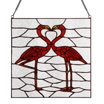 River Of Goods Flamingos 12"L X 0.25"W 12.5"H, Pink, Clear, Brown New. Price: $137.99.