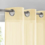 Beige Sheer Curtains & Drapes 96 Inches Long For Living Room - Grommet Top So... New. Price: $73.88.