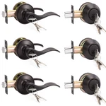 Knobwell 3 Pack Front Entry Door Handle Lock Set Single Cylinder Deadbolt New. Price: $104.58.