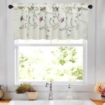 Vogol Floral Blossoming Valances For Living Room, Purple Flower Embroidery Wh... New. Price: $31.66.