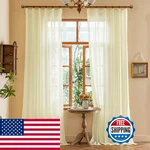 Maiher 60 Wide Sheer Pinch Pleat 108 Curtains For Living Room Elegant New. Price: $60.04.
