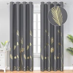 Estelar Textiler Dark Grey Blackout Curtains & Drapes 84 Inch Length 2 Panels Se New. Price: $34.99.