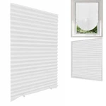Maloki Temporary Window Blinds, Pleated Shades Cordless Fabric Light Filterin... New. Price: $14.51.