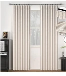 Gleantdeco 84 Long Natural Linen Pinch Pleated 100% Blackout Curtains New. Price: $39.98.