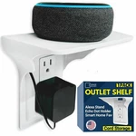 Beratek Power Perch Wall Outlet Shelf With Cord Single 1 Pack, White New. Price: $29.99.