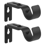 Heavy Duty Adjustable Curtain Brackets Holders For 1 Inch Rod, New. Price: $10.79.