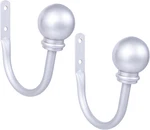KN74807 Chelsea Ball End Steel Holdbacks For Curtains And Drapes, 2-PACK New. Price: $15.99.