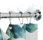 60" Heavy Duty Stainless Steel Shower Rod - Rustproof, Chrome Plated, Permanent New. Price: $116.99.