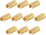 Uxcell 100PCS Leather Rope Clips, Foldable 5.5X11MM, Gold Tone. Price: $12.04.