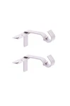 Kenney Fast Fit Silver Brushed Nickel Metal Curtain Rod Bracket 5/8 X 3 In. Pr. Price: $10.26.