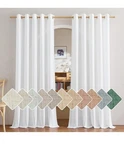 Nicetown Linen White Curtains For Sliding Glass Door 2 Panels Set, Grommet Thick New. Price: $20.00.