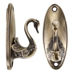 2PCS Swan Curtain Holdbacks: Vintage Wall Hooks Golden Zinc Alloy H... New. Price: $17.99.