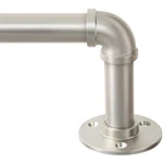 Zeerobee Curtain Rods For Windows To 144, 72" 144", Brushed Nickel New. Price: $56.92.