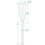 Seachoice 71121 Synthetic Paddle With Aluminum Shaft, 4' New. Price: $35.99.