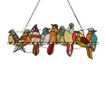 Chloe Lighting Birds On Vine Tiffany-style Animal Design Window Panel 24"... New. Price: $59.39.