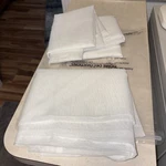 Tollpiz Sheer Curtains 54X45IN Linen Textured Light Filtering White 2 Panels New. Price: $11.99.