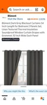 Full Blackout Living Room Curtains, Pack 52WX54L New. Price: $20.67.
