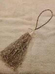 Vintage Crystal Beaded Tassle Curtain Tieback, 1PIECE . Beautiful Unique Used. Price: $12.00.