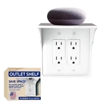 Power Perch Double Wall Outlet Shelf With Cord Storage Strap - Declutter & Re... New. Price: $33.93.