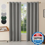 Hynathi 2 Panels Set Blackout Curtains Drapes Room Darkening Insulated Thermal New. Price: $48.67.