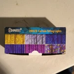 Sinamer 200 Led Curtain String Lights Multicolor Model HP100100-300 New. Price: $25.00.
