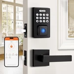 Probrico Keyless Entry Door Handle Smart Locks For Front Black Keypad New. Price: $110.10.