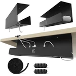 2 Pack Cable Management Tray 16.5 Inch Under Desk Organizer For Wir New. Price: $48.93.